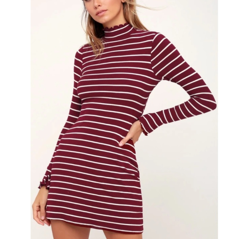 Lulu’s striped sweater dress XS